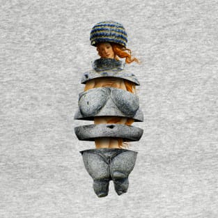 The Birth of Venus and the Venus of Willendorf T-Shirt